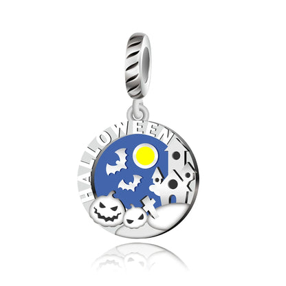 Blaue Serie aus 925er-Sterlingsilber, Eule, Schmetterling, Piratenschiff, Auto, Käfer, Clogs, Charm, passend für DIY-Armbänder, Halsketten, lustige passende Geschenke