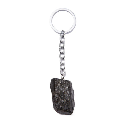 1-2 cm natürlicher roher Erz-Schlüsselanhänger, Edelstein, Quarz, Fluorit, Citrin, Amethyst, unregelmäßiger Stein, Anhänger, Charms, Schmuckherstellung, Zubehör