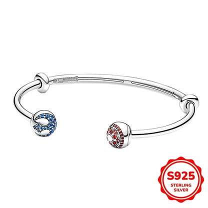 925 Sterling Silber Charms Heiße Star Wars Serie Mandalorianer Helm Anhänger Perlen Original Damen Armbänder DIY Schmuck Geschenke