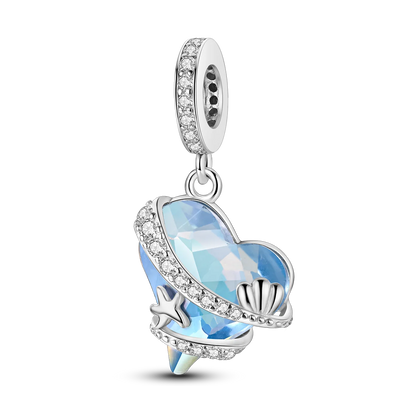 Charm-Anhänger aus Silber 925, blaue Serie, passend für Armbänder, Charms, DIY, originelle Mode-Anhänger für Schmuckherstellung