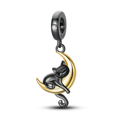 Neu im 925er-Sterlingsilber, goldene Sonnenblume, glückliche Sterne, passend für Original-Armbänder, Halsketten, Sonne, Mond, Diamant-Charm, Schmuck zum Selbermachen