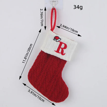 Roter Hut, Buchstabe, Weihnachtssocken, Navidad, Natal, Weihnachtsbaum, Strumpf, Ornament, Geschenk, Stricken, Schneeflocke, Weihnachtsdekoration 2024