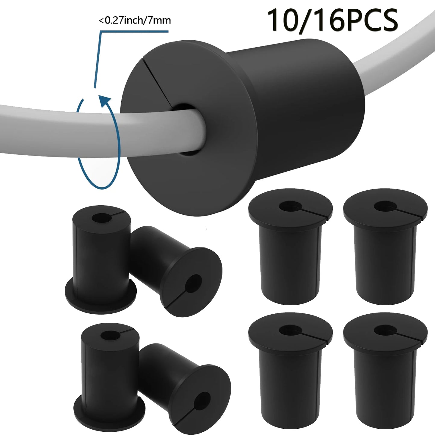 10/16 Stück 3/4 Zoll Starlink Wandkabel Durchgangsbuchse Ösen für Ethernet-Kabel 24/19 mm Durchmesser Loch zum Schutz von Kabeln