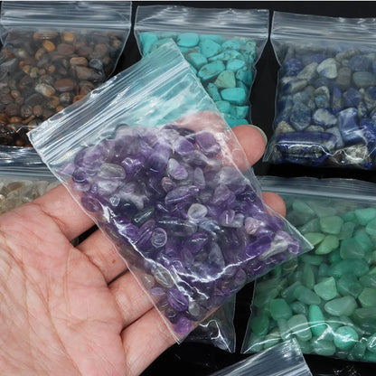 Natürliche Steine Kies Kristalle Chip Quarz Erz Mineralien Reiki Heilung Trommelachate Probe Aquarium Home Dekoration