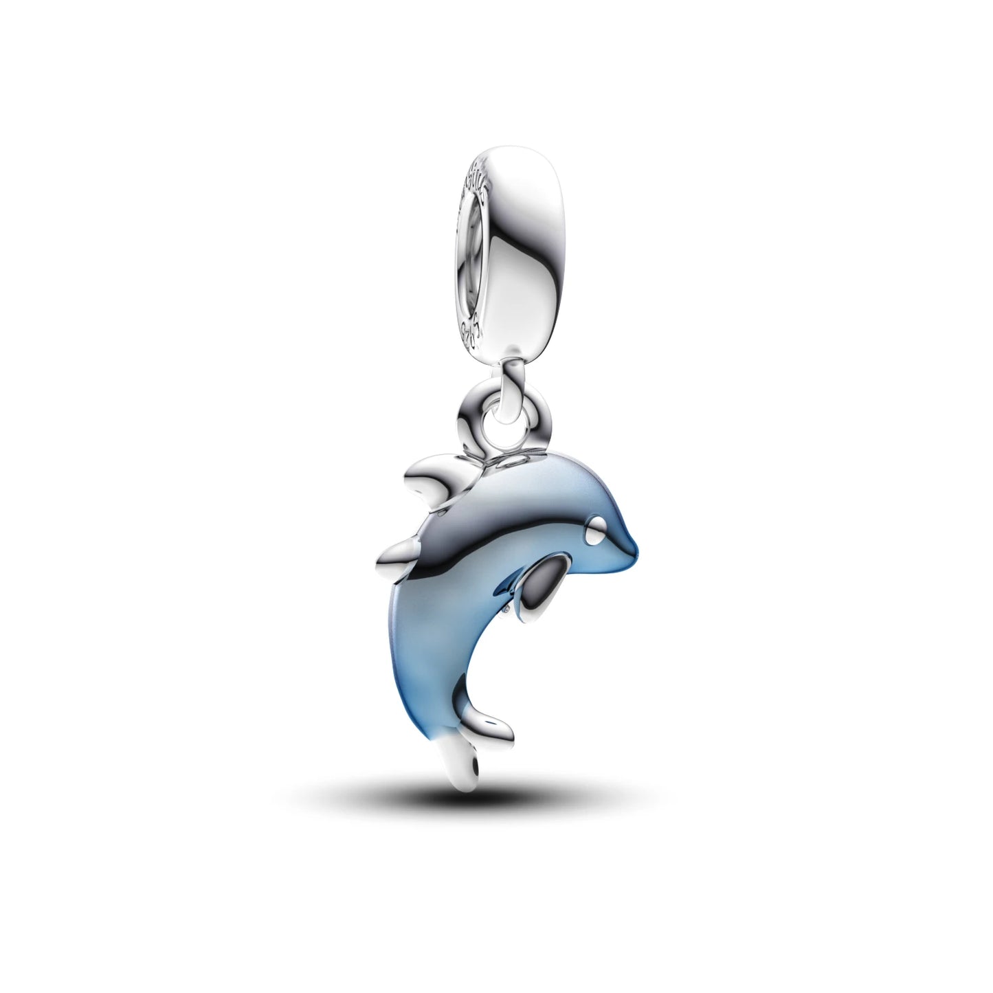 Manyilus S925 Silber Delphin Charm für Original Armband, Ozean Tier Schmuck Anhänger DIY, verspieltes Meeresleben Geschenk