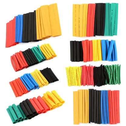 164/328PCS Schrumpfschlauch 2:1 Draht Kabel Wrap Sortiment Elektrische Isolierung Rohr Kit 5 Farbe 8 größe