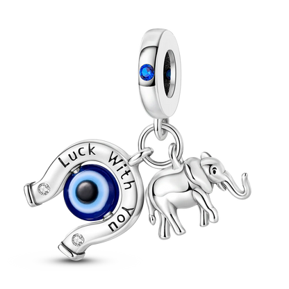Charm-Anhänger aus Silber 925, blaue Serie, passend für Armbänder, Charms, DIY, originelle Mode-Anhänger für Schmuckherstellung
