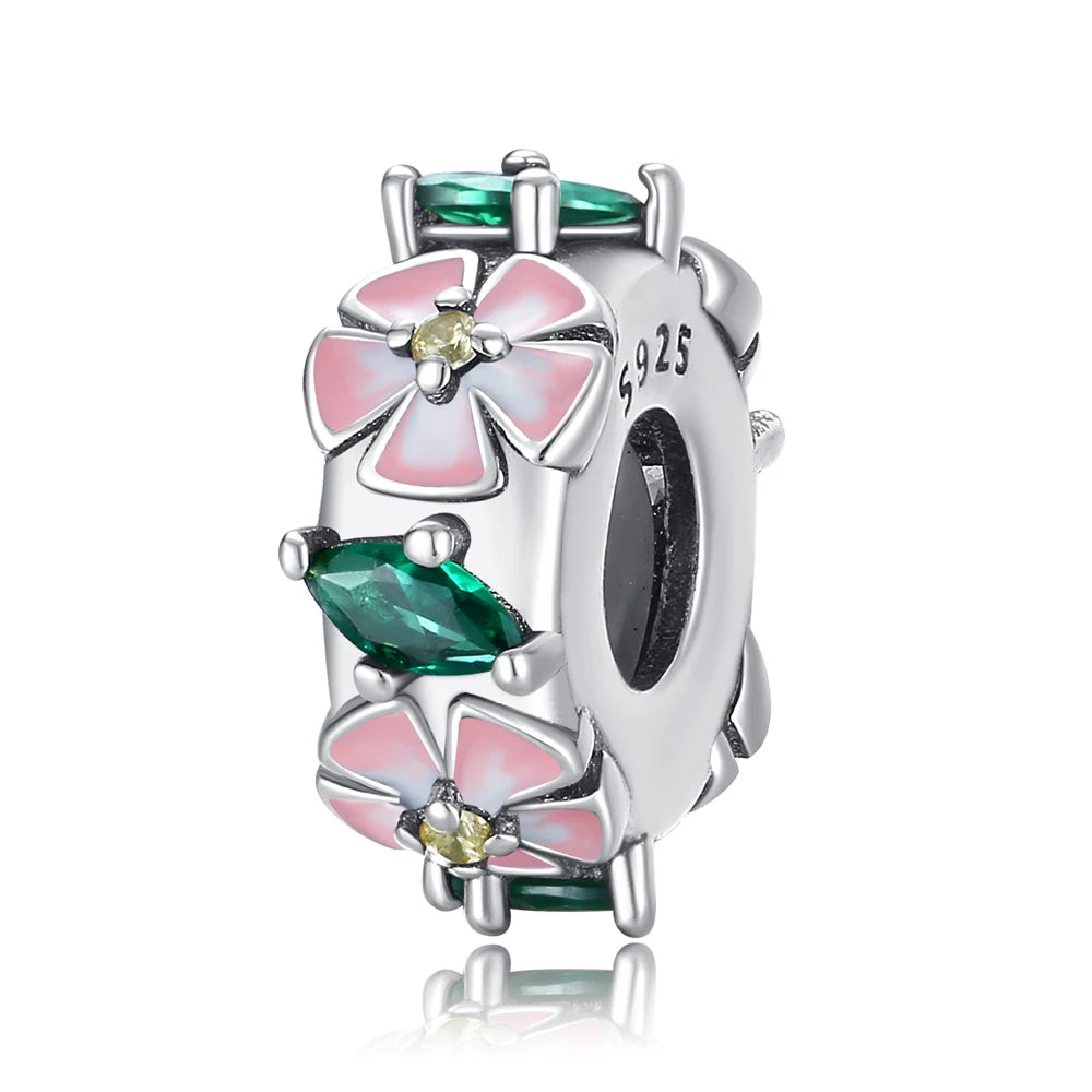 Heißer Verkauf, 925er-Sterlingsilber, Sterne und Mond, Perlen, Schmetterling und Engel, baumelnder Charm, passend für Armbänder, niedliche bunte Anhänger-Geschenke