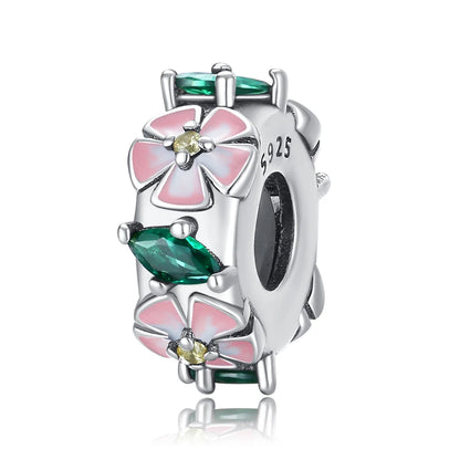 Heißer Verkauf, 925er-Sterlingsilber, Sterne und Mond, Perlen, Schmetterling und Engel, baumelnder Charm, passend für Armbänder, niedliche bunte Anhänger-Geschenke