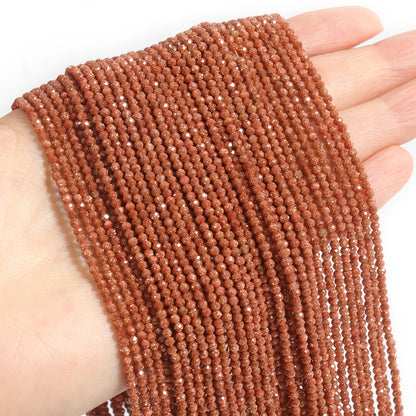 2 3 4mm 15" natürliche afrikanische Smaragdperle kleine facettierte Steine runde lose Steinperlen für DIY Armband Halskette Schmuckherstellung