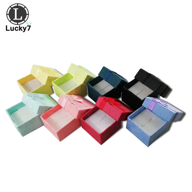 4*4*3cm 120 stücke Schmuck Boxen für Organizer Schmuck Display Verschiedene Farben Ring Box Kleine geschenk Boxen