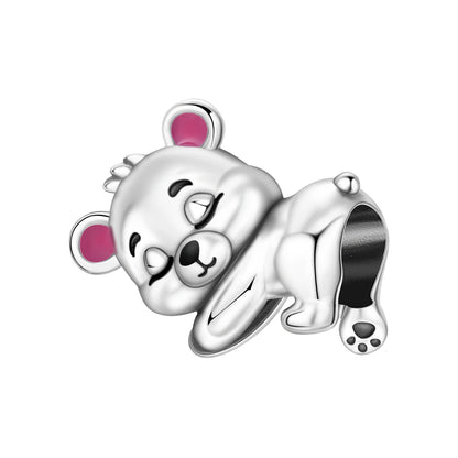 Exquisiter 925 Sterling Silber Panda Chamäleon Waschbär, Koi Welpen Tier-Anhänger Passend für DIY Armband Halskette Premium Party Geschenke