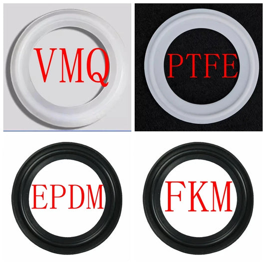 5 stücke 1/2 "3/4" 1 "1,5" 2 "2,5" 3 "3,5" 4 "Tri Clamp Sanitär PTFE EPDM FKM Silikon Dichtung Dichtung Streifen Homebrew Dioptrien Ferrule
