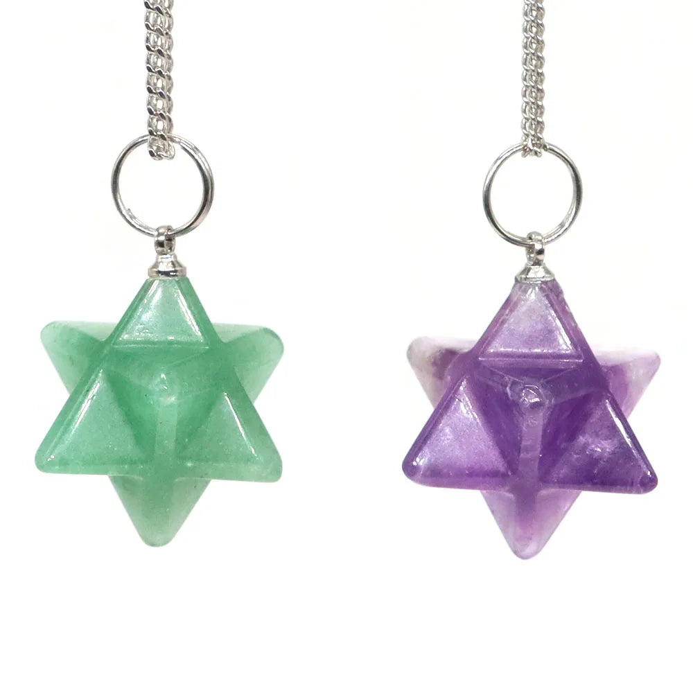 Naturstein Merkaba Stern Reiki Heilkristalle für DIY Energie Edelstein Modeschmuck Zubehör Party Home Dekoration Geschenk