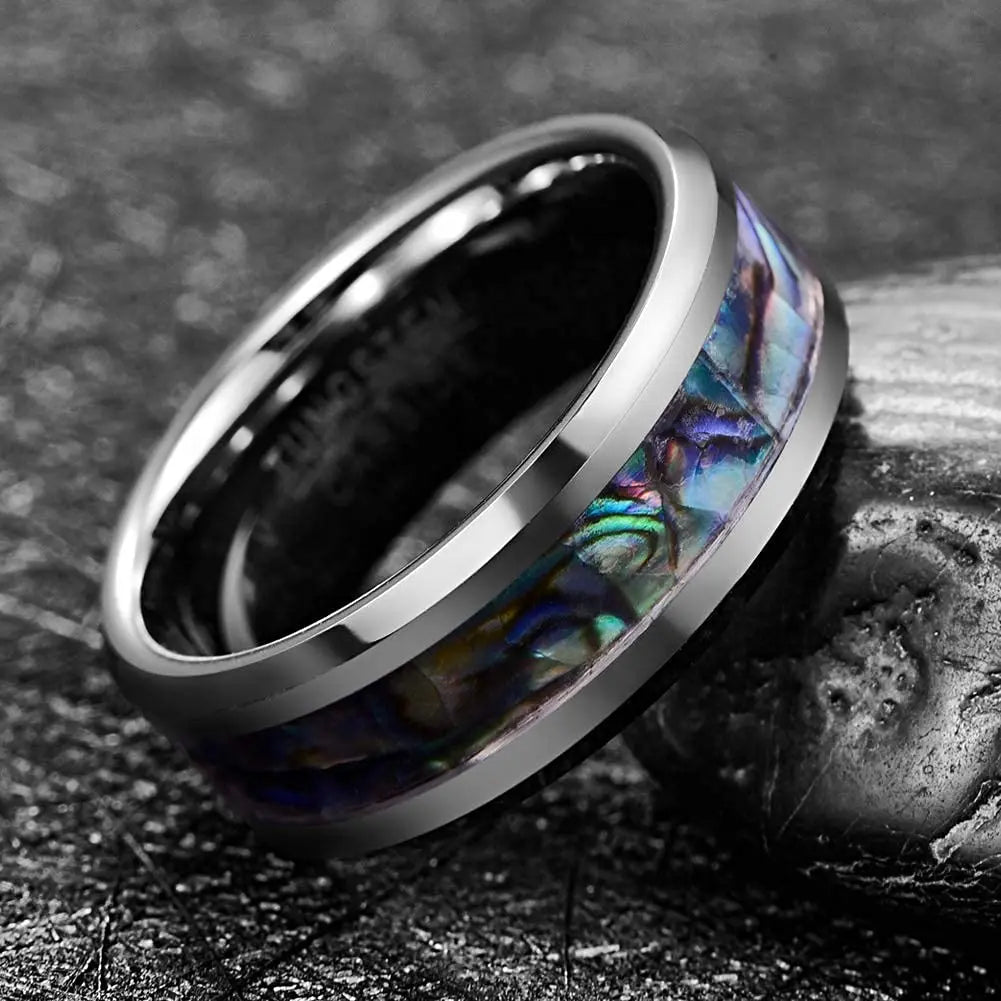 Mode Wikinger Baum des Lebens Edelstahl Abalone Muschel ringe für Männer Odin Norse Wikinger Runen ringe Retro Amulett Schmuck Geschenk