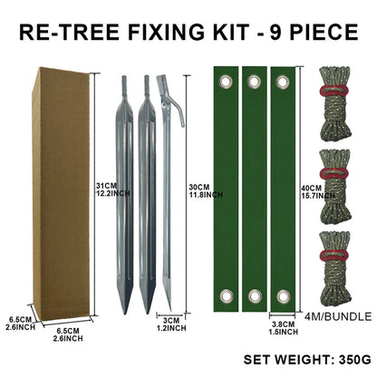 1 SET Baumpfahl-Sets, Baumpfahl-Sets für junge Bäume gegen schlechte Wea für neu gepflanzte Baumbänder, Gartenzubehör