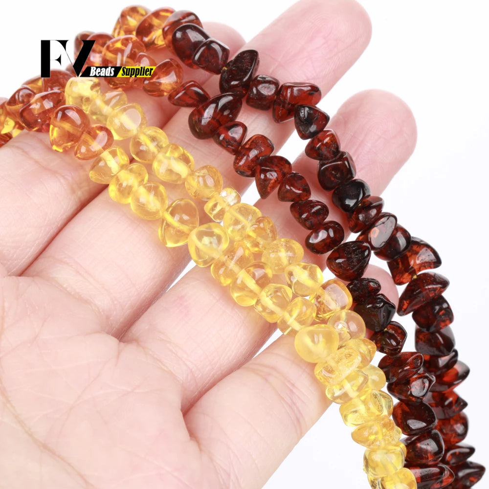 Naturstein Bernstein Runde unregelmäßige Rondelle Edelstein lose Perlen facettierte lose Perlen für Schmuckherstellung DIY Armband handgefertigt