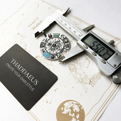 Amulett Magische Glück Symbol Baum Blume Karma Whell Sonne Vogel Schmetterling Anhänger Schmuck 925 Sterling Silber Geschenk Für Frauen Männer