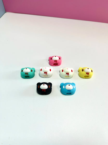 Leuchtender Kawaii Bär Datenkabelschutz Anti-Bruch Cartoon Ladekabelschutz für iPhone Android