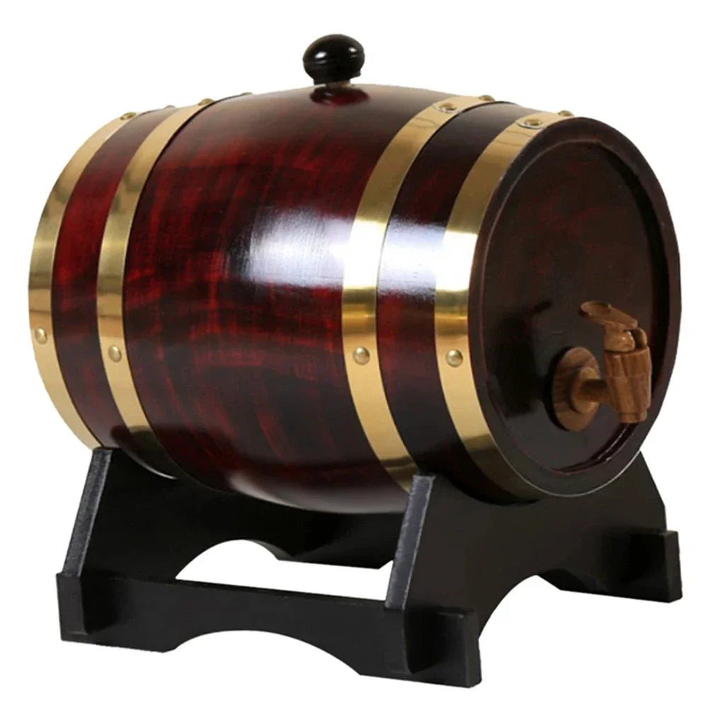 1,5 l/3l Holzfass Retro Whisky Fass Rotwein Eimer Großraum Vorrats behälter mit Wasserhahn Weinher stellung Zubehör