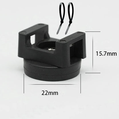 22/31/36/43mm Starker Magnet Magnetische Basis Feste Kabelbinder-Halterung Sattelförmig Mit Kabelbindern Kabelschnallen Rohrhalterung