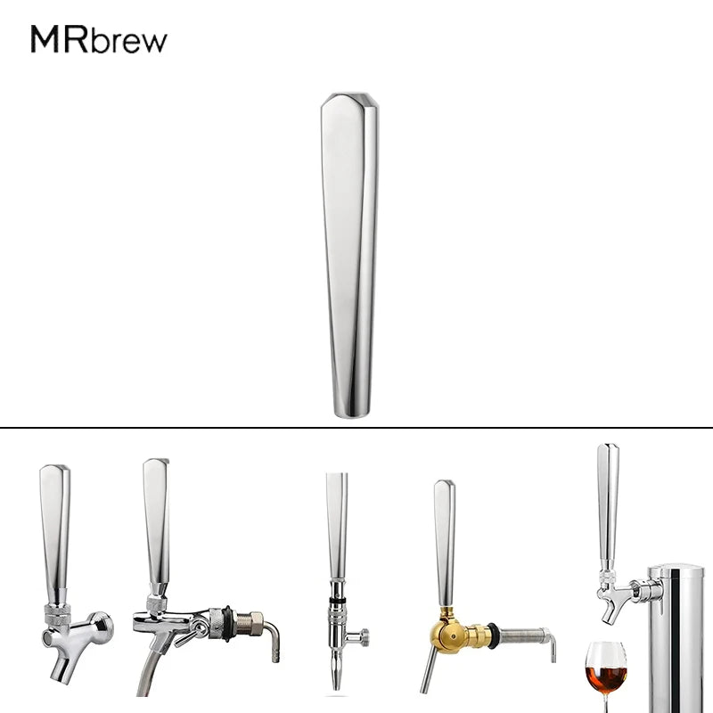 Bierhahn Griff Edelstahl Wasserhahn Griff Entwurf Bierhahn Griff für Fass Kegerator Turm Stout Nitro Kaffee Wasserhahn 1/4 "-16 unc