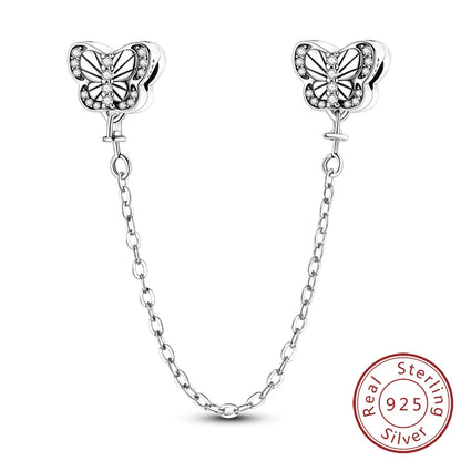 Frühling Charms Perlen Anhänger 925 Sterling Silber Blume Schmetterling Libelle Pilz Charms Fit Armband Frau Mann DIY Schmuck