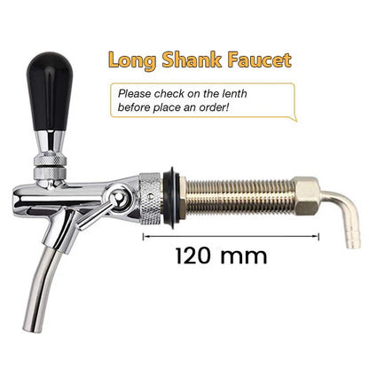 Hause Brauen Bier Wasserhahn, 100mm/120mm Lange Schaft Einstellbare Fassbier Wasserhahn Wasserhahn Kegerator Wasserhahn Spender bar Wein Werkzeuge, Großhandel