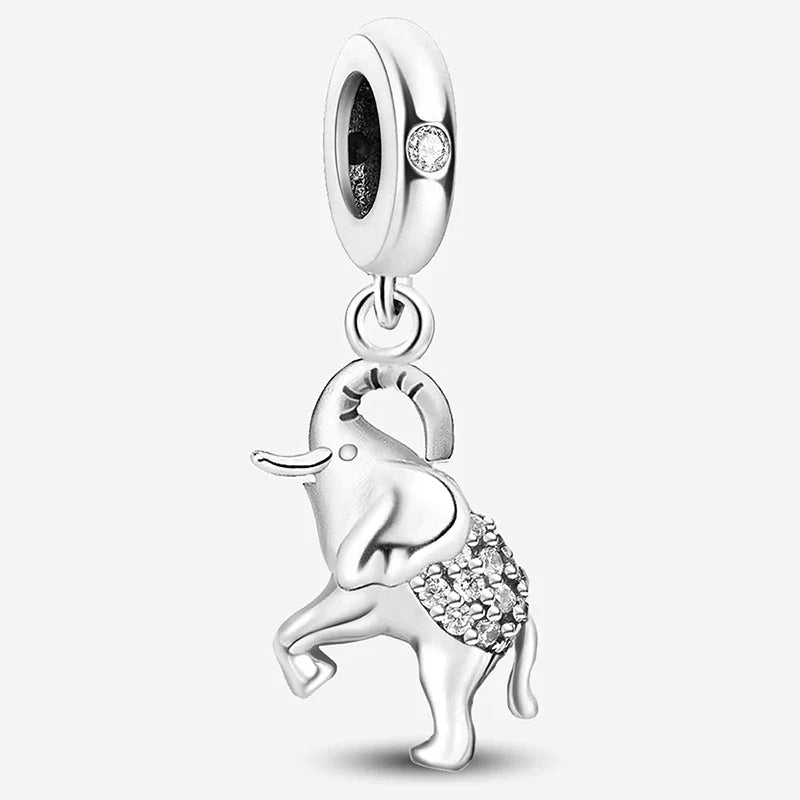 Personalisierter süßer Chamäleon-Charm-Anhänger aus 925er-Sterlingsilber für Armbänder, DIY, hochwertiger, modischer, edler Schmuck für Damen