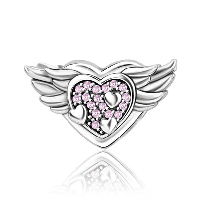 Romantischer 925 Sterling Silber Liebesschlüssel Herz-zu-Herz Charm für DIY Armband Halskette Verlobung Party Geschenke