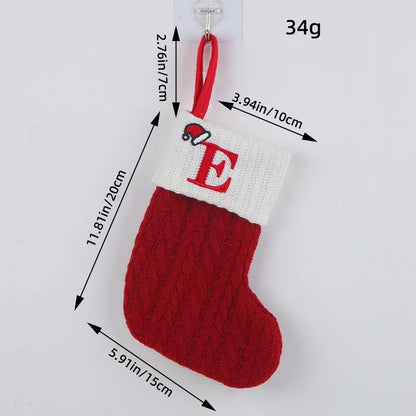 Roter Hut, Buchstabe, Weihnachtssocken, Navidad, Natal, Weihnachtsbaum, Strumpf, Ornament, Geschenk, Stricken, Schneeflocke, Weihnachtsdekoration 2024