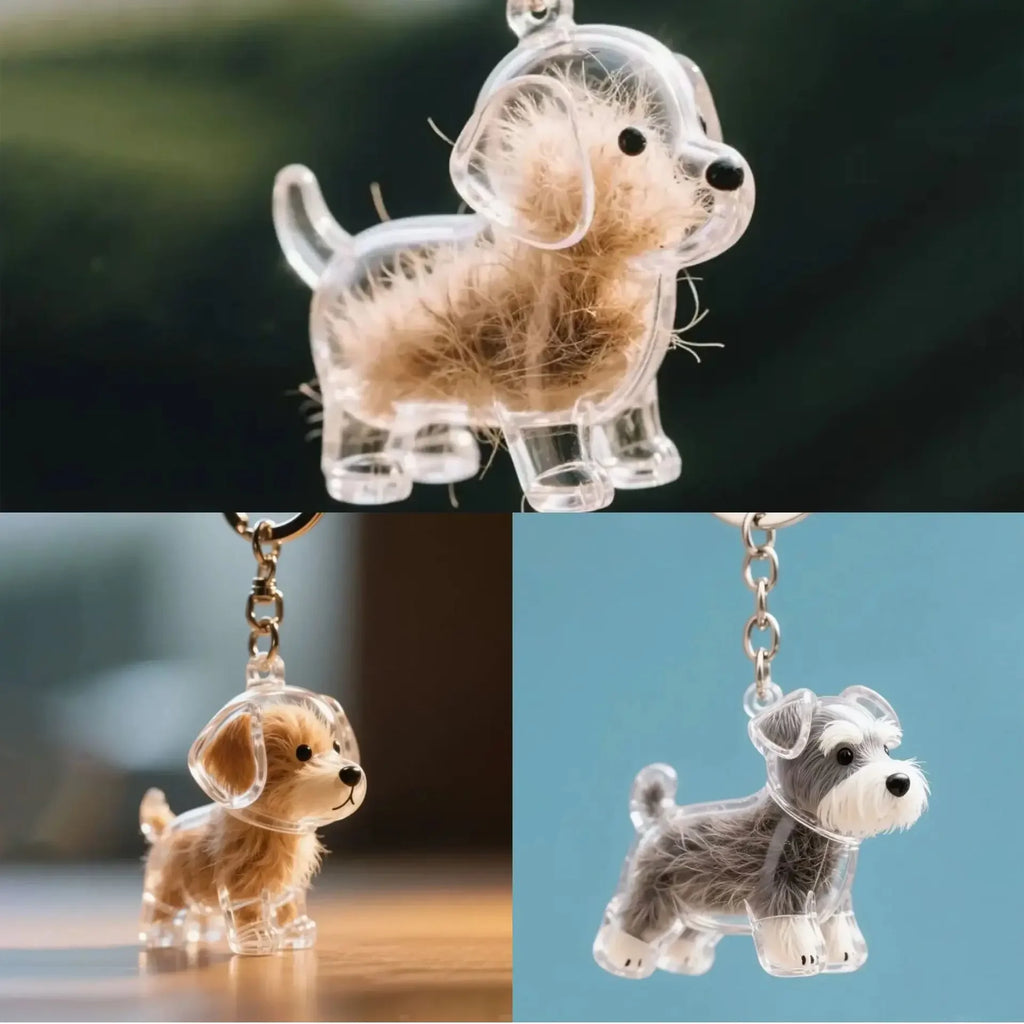 Hund Haar Lagerung Niedlichen Anhänger Schlüsselbund Tasche Anhänger Paar Auto Schlüssel Ketten Schmuck Souvenir Sammlung Geschenk Dekoration Zubehör