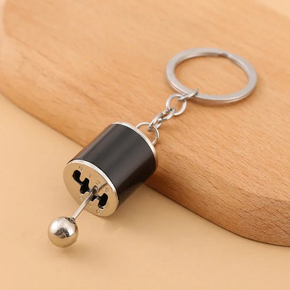Mini Zink-legierung Auto Teile Schlüsselanhänger Simulierte Geschwindigkeit Getriebe Absorber Motor Kolben Anhänger Auto Schlüssel Halter Schlüsselring Nette Männer Geschenk