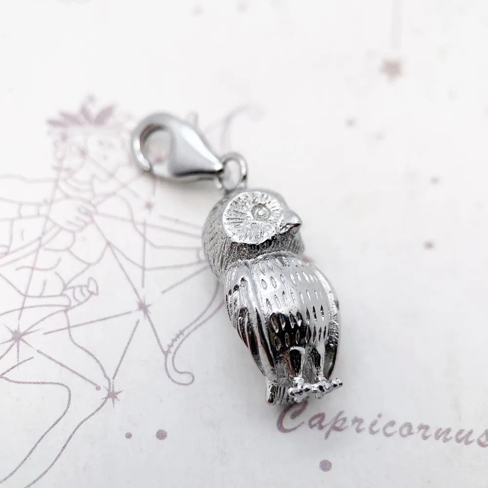 Eule Charme Modeschmuck Sommer brandneue trend ige Sterling Silber niedlichen Anhänger