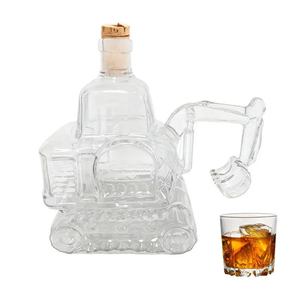 Bagger Whiskyflasche Bagger 3D Bagger Whisky Weinflasche Neuheit handgeschnitzt leere Weinaufbewahrung handgefertigte Dekoration