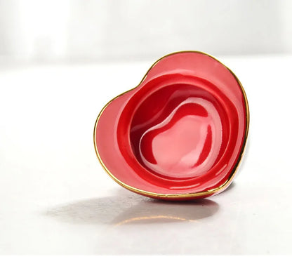 Love Pet Urn, Ceramic, Cat, Dog, Memorial Casket, Funeral Supplies, 13 ml Capacity, Red, Pink, Sealed, Multi-Purpose