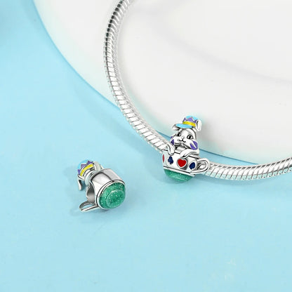 Tier-Serie, 925er-Sterlingsilber, Giraffe, Kamel, Gans, Orang-Utan, Affe, Siegel-Charm, passend für DIY-Armbänder, Halsketten, edler Schmuck, Geschenke