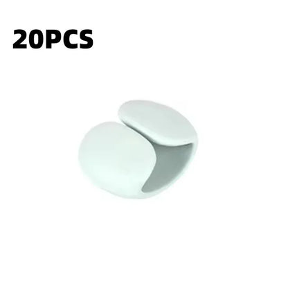 1-20PCS Tragbare Kabel Clips Desktop USB Ladekabel Management Wiederverwendbare Kabel Organizer Draht Halter Protektoren Hause büro