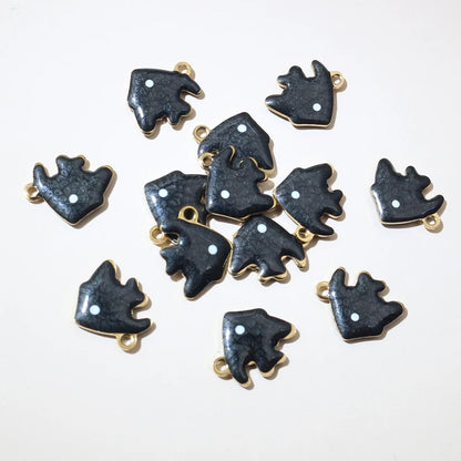 20 Stück Emaille Kleine Fisch Charms Anhänger Edelstahl 11x9mm DIY Schmuck Herstellung Zubehör für Ohrringe Halskette Armband