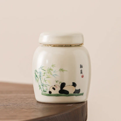7 x 8.5 cm Ceramic Urns for Human Ashes, Small Seal, Pet Memorial, High-Quality Funeral Accessories
