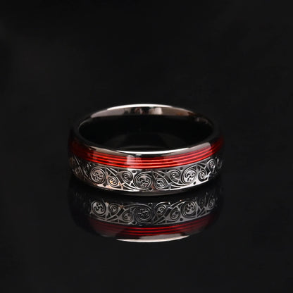 Schwarzer 8 mm Wolframcarbid-Ring für Herren, Ringe, Bague Homme, Pareja de Sundae, Modeschmuck, Eheringe, Verlobungsringe