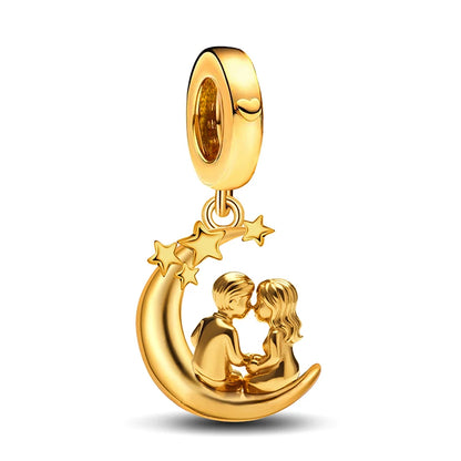 Charms aus 925er-Sterlingsilber für Jungen und Mädchen, Paar-Serie, Vorschlag, Geständnis, Perlen, passend für Original-Pan-Armbänder, edler Schmuck, Geschenk