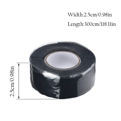 1–4 Stück wasserdichtes, selbstverschmelzendes Silikonband für die Reparatur von Rohrlecks – hochelastisches, selbstklebendes wasserdichtes Klebeband für Lecks Flex