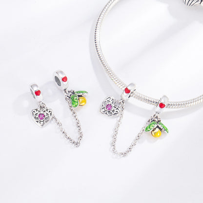 Heißer Verkauf 925er Sterlingsilber Blauwal & Marienkäfer & Engel baumelnder Charm für Armband Boutique Halskette MiNi-Serie Anhänger Geschenk