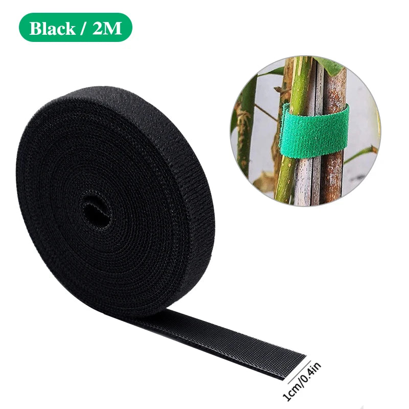 Verstellbare, selbstklebende Pflanzenbinder für den Garten, Nylon-Pflanzenverband, Gartenhakenschlaufe, Bambusrohrwickel, Unterstützung für Gartenzubehör