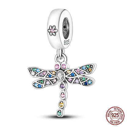 Fit 925 Original Armband 100 % 925 Sterling Silber Glänzende Bunte Zirkon Herz Charms Perlen Exquisite DIY Schmuck Geschenk