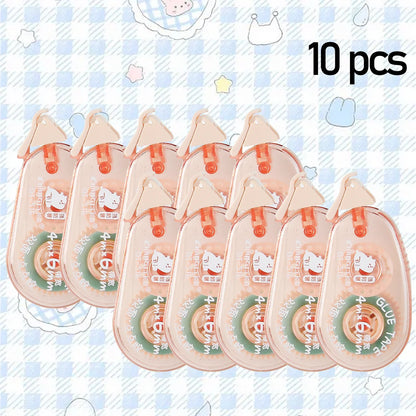 WQN-10PCS Süßes doppelseitiges Klebeband mit Punktpads für Scrapbooking, Basteldekoration, Büro- und Schulbedarf, Schreibwaren