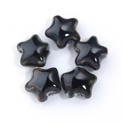 5 teile/los Keramik Stern Perlen Bunte 15x13,5mm Porzellan Lose Spacer Perlen Für DIY Schmuck Machen Armband halskette Zubehör