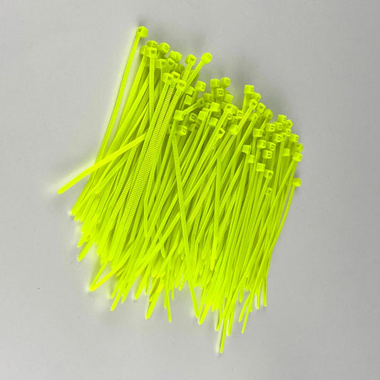 Fluor zierend grün/hellgrün Nylon Kabelbinder Farbe Kunststoff 3*100