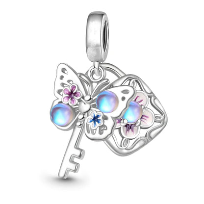 2025 Neu in Original 925 Sterling Silber Bunte Exquisite Schmetterling Serie Charm Fit Armband Halskette DIY Frauen Schmuck Geschenk